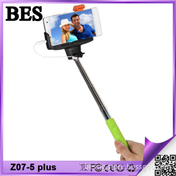 Handheld Monopod Cable Take Pole Selfie Stick for Smart Phone and Camera